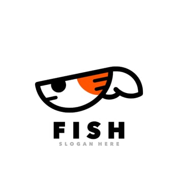 Fish line art vector