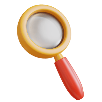 magnifying glass 3d Illustrations,school equipment png