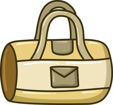 Sport bag for sportswear and equipment travel bag vector