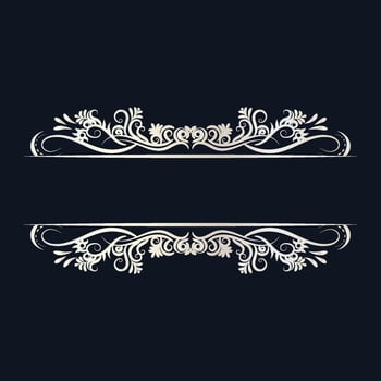 Ornament vintage luxury frame wedding invitation card text box title border islamic vector