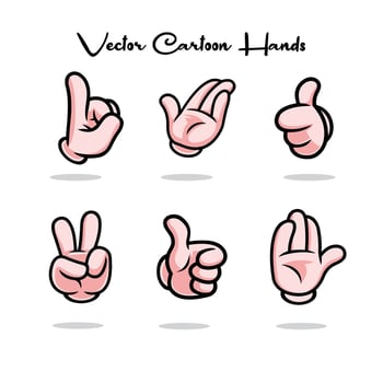 Vector Cartoon hands
