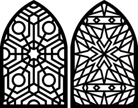 Simple Vector Pattern for Laser Cutting, Decoration, and Ornament. Metal design, wood carving, vector