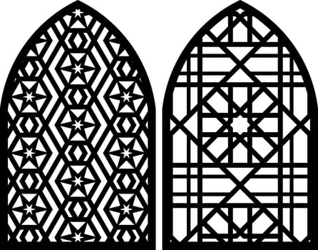 Simple Vector Pattern for Laser Cutting, Decoration, and Ornament. Metal design, wood carving, vector