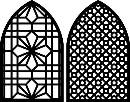 Simple Vector Pattern for Laser Cutting, Decoration, and Ornament. Metal design, wood carving, vector