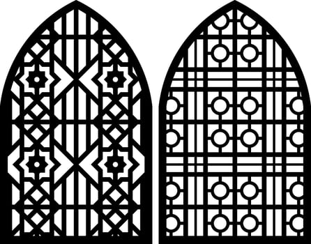 Simple Vector Pattern for Laser Cutting, Decoration, and Ornament. Metal design, wood carving, vector