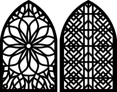 Simple Vector Pattern for Laser Cutting, Decoration, and Ornament. Metal design, wood carving, vector