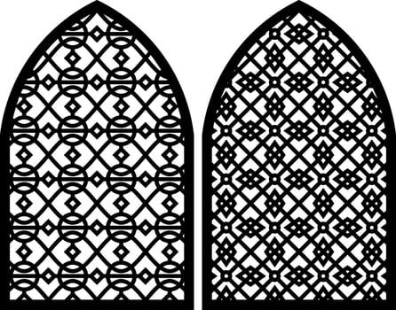 Simple Vector Pattern for Laser Cutting, Decoration, and Ornament. Metal design, wood carving, vector