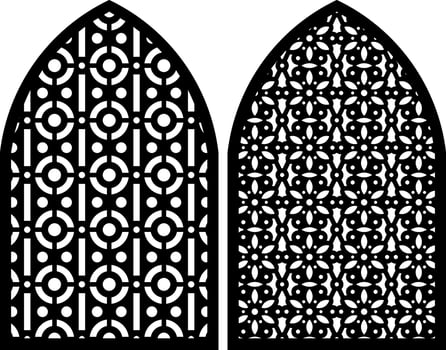 Simple Vector Pattern for Laser Cutting, Decoration, and Ornament. Metal design, wood carving, vector