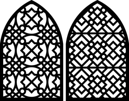 Simple Vector Pattern for Laser Cutting, Decoration, and Ornament. Metal design, wood carving, vector