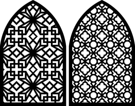 Simple Vector Pattern for Laser Cutting, Decoration, and Ornament. Metal design, wood carving, vector