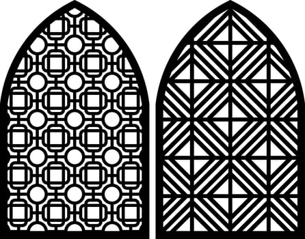 Simple Vector Pattern for Laser Cutting, Decoration, and Ornament. Metal design, wood carving, vector