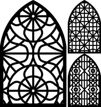 Simple Vector Pattern for Laser Cutting, Decoration, and Ornament. Metal design, wood carving, vector