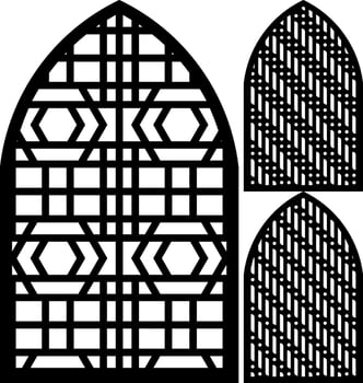 Simple Vector Pattern for Laser Cutting, Decoration, and Ornament. Metal design, wood carving, vector