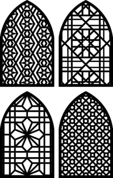 Simple Vector Pattern for Laser Cutting, Decoration, and Ornament. Metal design, wood carving, vector