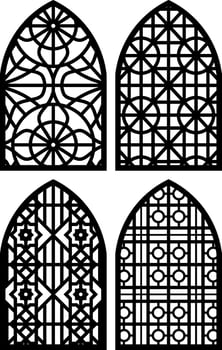 Simple Vector Pattern for Laser Cutting, Decoration, and Ornament. Metal design, wood carving, vector