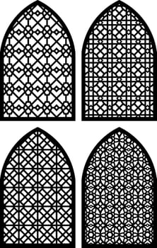 Simple Vector Pattern for Laser Cutting, Decoration, and Ornament. Metal design, wood carving, vector
