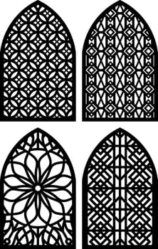 Simple Vector Pattern for Laser Cutting, Decoration, and Ornament. Metal design, wood carving, vector