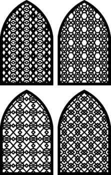Simple Vector Pattern for Laser Cutting, Decoration, and Ornament. Metal design, wood carving, vector