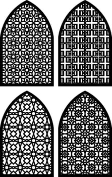 Simple Vector Pattern for Laser Cutting, Decoration, and Ornament. Metal design, wood carving, vector