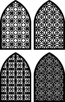 Simple Vector Pattern for Laser Cutting, Decoration, and Ornament. Metal design, wood carving, vector