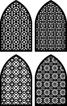 Simple Vector Pattern for Laser Cutting, Decoration, and Ornament. Metal design, wood carving, vector