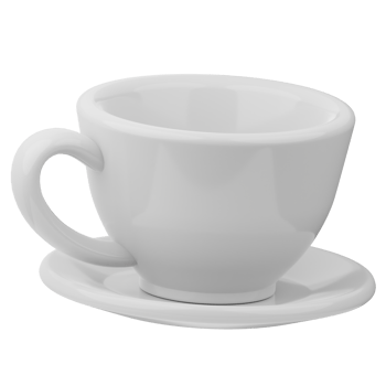 Coffee cup 3D Illustration png