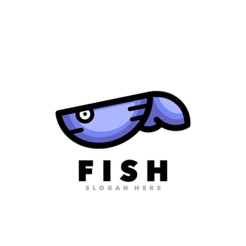 Fish simple design vector
