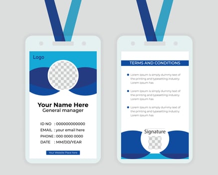 Id card design Template For Your corporate Business vector
