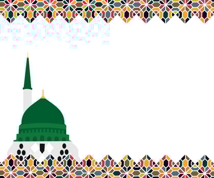 vector luxury islamic background for eid ramadan jumma and mawlid un nabi