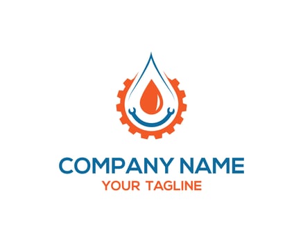 Plumbing logo design icon concept vector illustration.