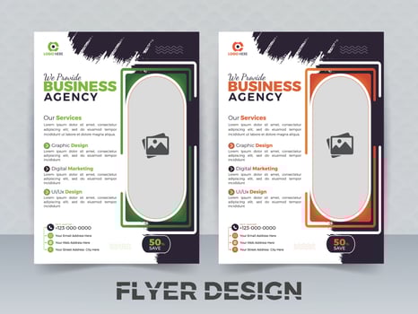Digital Marketing Agency Flyer Design Template vector