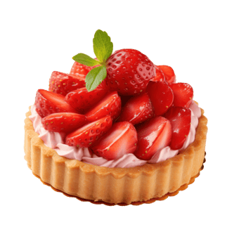 Tart with berries isolated png