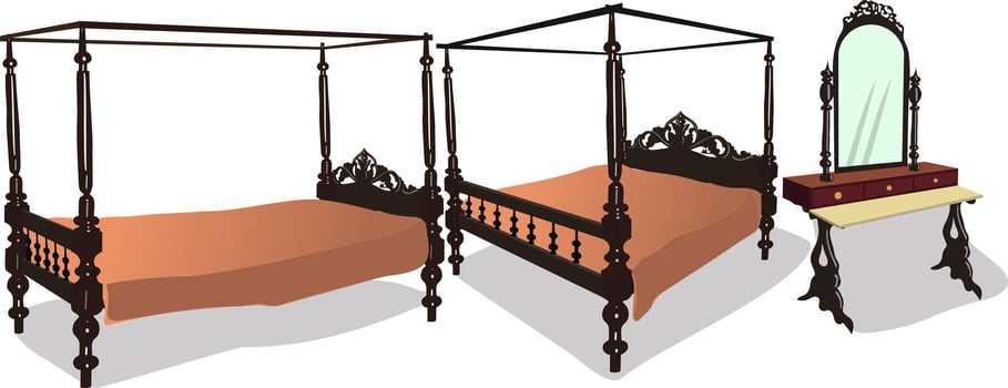 Old Vintage Furnitures vector