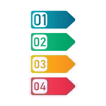 Rainbow Infographic Business vector