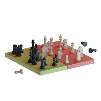 chess pieces on a chess board png