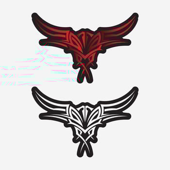 black tribal vector logo design icon and sign tribal