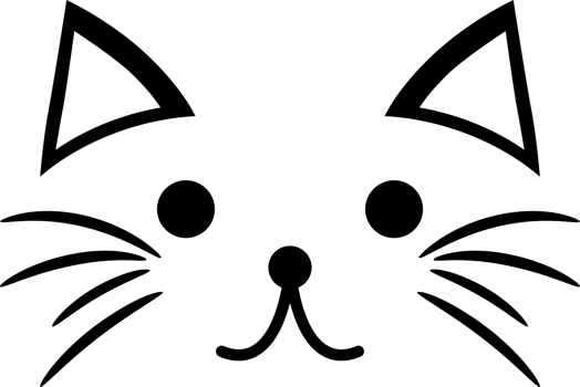 Cute black cat png