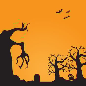 Background vector design with halloween theme