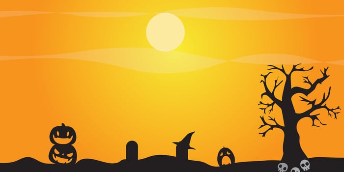 Background vector design with halloween theme