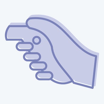 Icon VR Controller. related to 3D Visualization symbol. two tone style. simple design editable. simple illustration vector