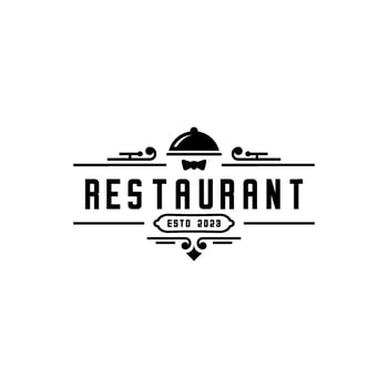 restauran vintage logo vector