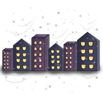 cityscape with polluted air, dust png