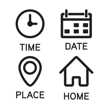 Time Clock Icon, Date Calendar, Place Pin Location Address, Home Button, Business Icon Set, Office Hour, Schedule, Reminder, Plan Design Elements, Event, User Interface Symbol png