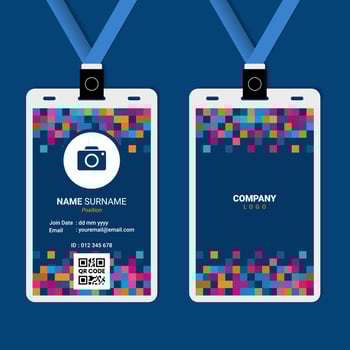 ID Card Design for Business or Company vector