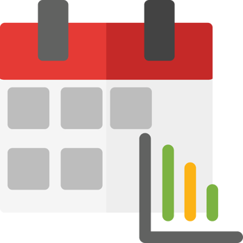 clean simple calendar icon flat style design png