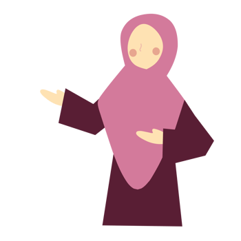Cute muslim teacher png