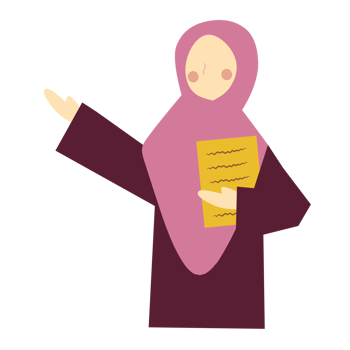 Cute muslim teacher png