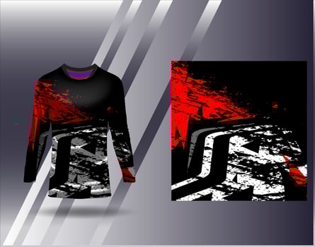 Sports jersey and tshirt template sports design for football racing gaming jersey vector