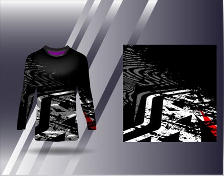 Sports jersey and tshirt template sports design for football racing gaming jersey vector