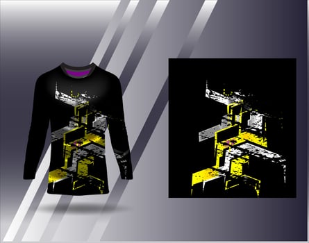 Sports jersey and tshirt template sports design for football racing gaming jersey vector
